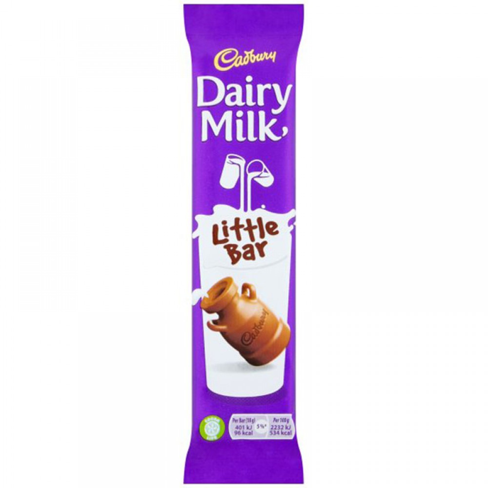 Cadbury Dairy Milk Little Bar 60 x 18g Candy Ireland's